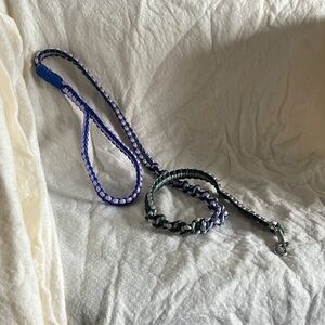 Braided Purple and Blue Dog Leash -34